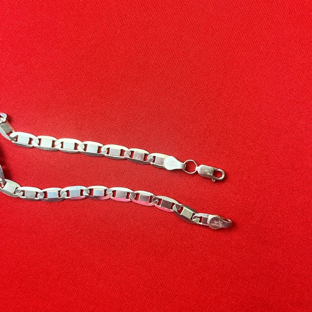 925 real solid‎ sterling silver bracelet for  men